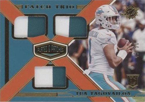 2020 Panini Plates & Patches Tua Tagovailoa #PT-2