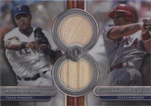 2024 Topps Tribute - Adrian Beltre Ivan Rodriguez #DR2-BR