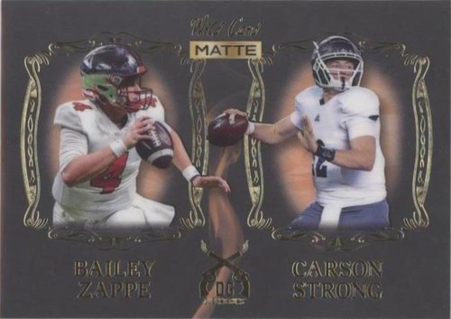 2022 Wild Card MATTE Bailey Zappe Carson Strong #DG-25