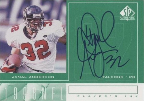 1998 SP Authentic Jamal Anderson #JA