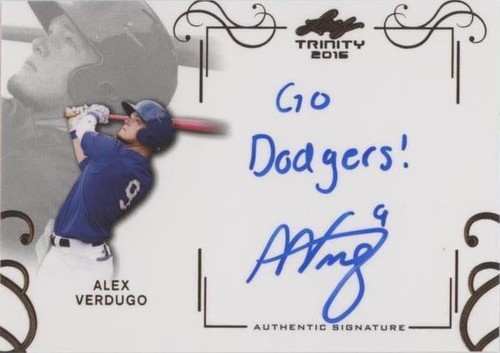 2016 Leaf Trinity - Alex Verdugo #A-AV1