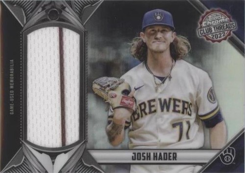 JOSH HADER 2022 TOPPS BASEBALL STARS AUTOGRAPH AUTO #22/99