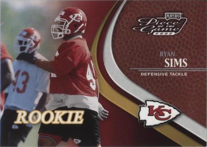 2002 Playoff Piece of the Game Ryan Sims #93
