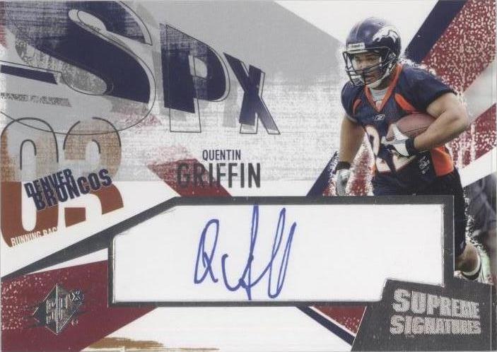 2003 SPx Quentin Griffin #SS-QG