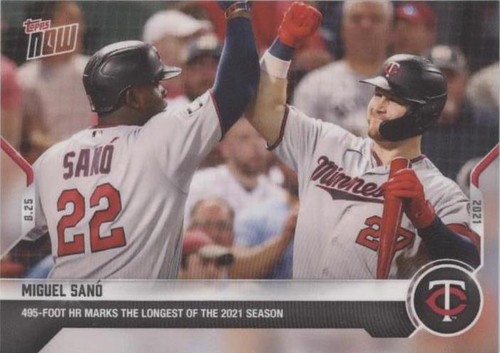 2021 Topps Now #708 Miguel Sano Orange Parallel Card #d /5 | eBay