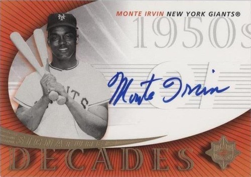2005 Ultimate Signature Edition - Monte Irvin #SD-MI