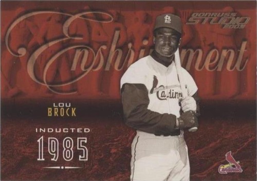 2003 Donruss Studio - Lou Brock #E-29