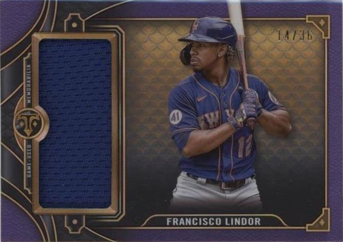 2022 Topps Triple Threads - Francisco Lindor #SJR2-FL2