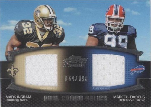 2011 Topps Prime Marcell Dareus Mark Ingram #DCR-ID