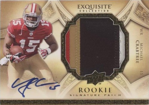 2009 Upper Deck Exquisite Collection Michael Crabtree #185