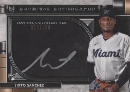 2021 Topps Museum Collection - Sixto Sanchez #AA-SSA
