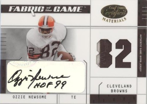 2003 Leaf Certified Materials Ozzie Newsome #FG-46