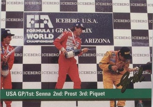 1992 Grid Motorcard Formula 1 - Alain Prost Ayrton Senna Nelson Piquet #100