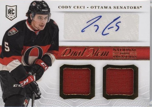 2013-14 Panini National Treasures - Cody Ceci #DM-CC