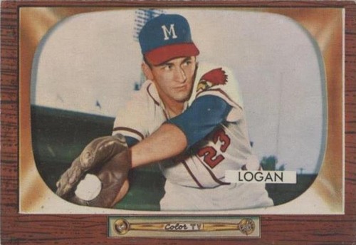 1955 Bowman - Johnny Logan #180