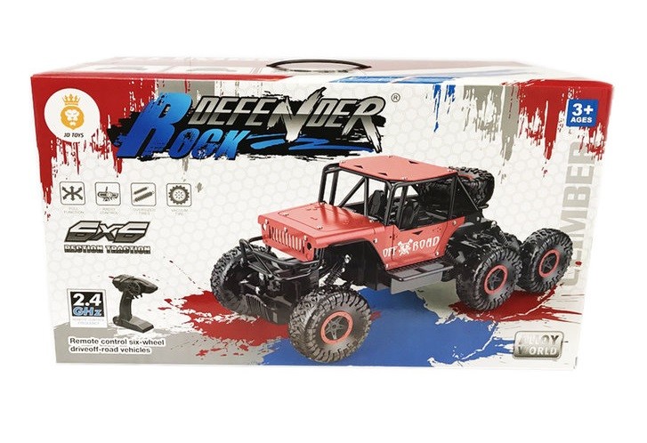 Rc Defender Rock 6x6 Radiocomandata Scala 1:12 Macchina Fuoristrada linq