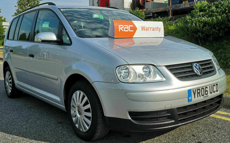 VOLKSWAGEN TOURAN 1.9TDI CHEAP 7 SEATER FAMILY CAR MPV SILVER A/C LOW