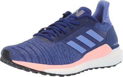 Женские кроссовки adidas Solar Glide, серый/настоящий сиреневый/черный, 10,5 B(M) США