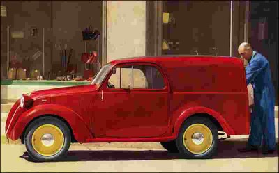 A4 Photo FIAT 1949 500B Furgoncino