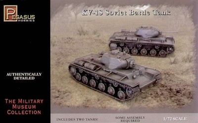 PGH7667 KV1S Soviet Battle Tanks 2 Snap Kit 1-72 Pegasus 707600076670