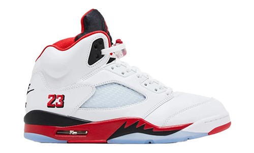 【即購入OK】NIKE AIR JORDAN 5 \"FIRE RED\" 2020 Nike Air Jordan 5 V Retro Fire Red Silver Tongue 2020 GS