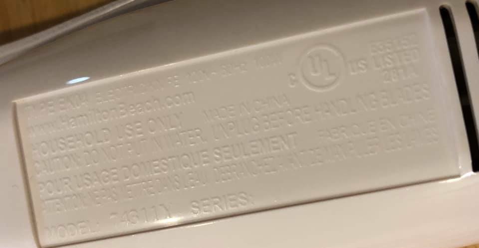 Hamilton Beach electric knife