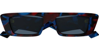 Pre-owned Gucci Gg1331s-007-54 Havana Havana Blue