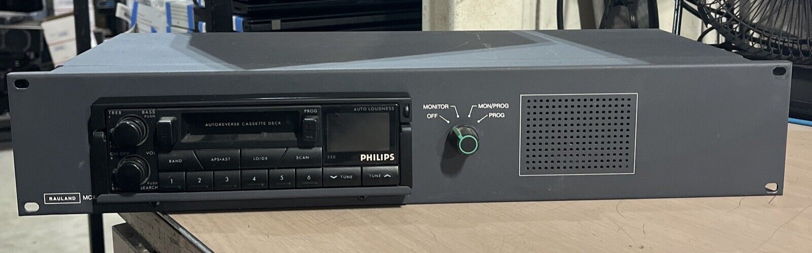RAULAND MCX300 CASSETTE DECK RACK MOUNT STEREO SYSTEM