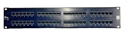 48 Port SIEMON Patch Panel Ethernet RJ45 UTP Cat5 Network Lan 19 inch Rack Mount