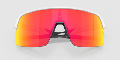 Pre-owned Oakley Sutro Lite Matte White W/ Prizm Ruby In Red