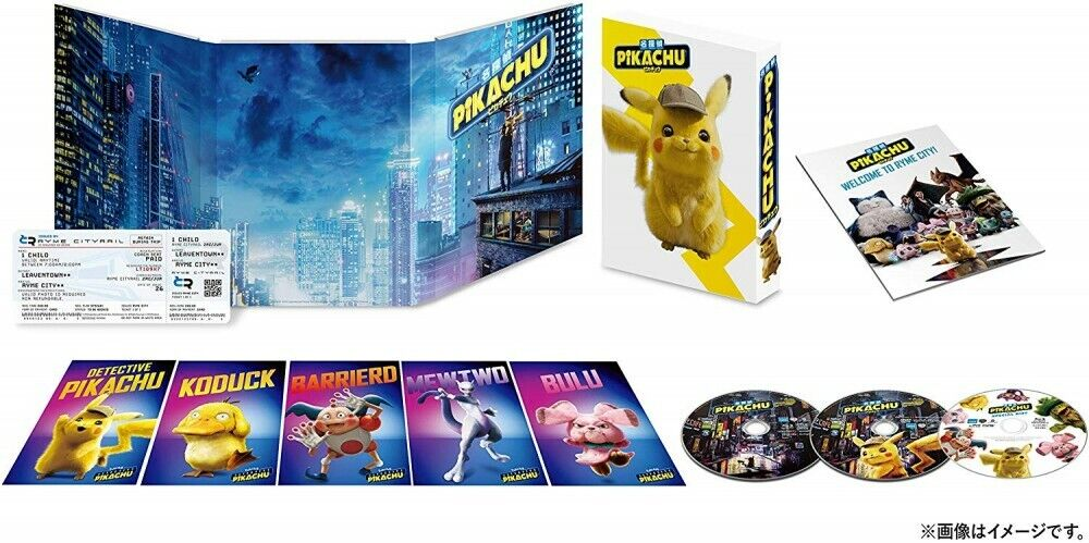 Detective Pikachu Deluxe Edition 2 Blu-ray DVD Booklet Post