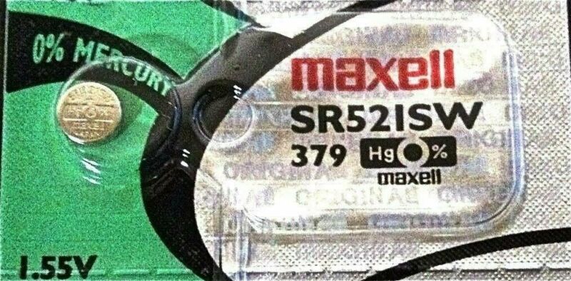 379 Maxell Watch Batteries Sr521sw Sr521 V379 New Packaging Authorized Seller