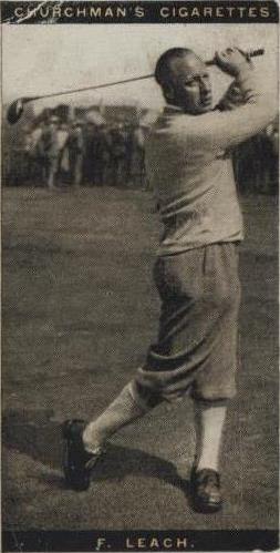 1927 Churchman's Famous Golfers - Fred Leach #29