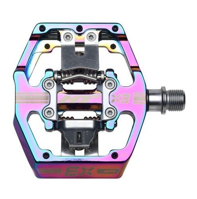 HT Components X3 Pedals - Dual Sided Clipless with Platform, Aluminum, 9/16'',