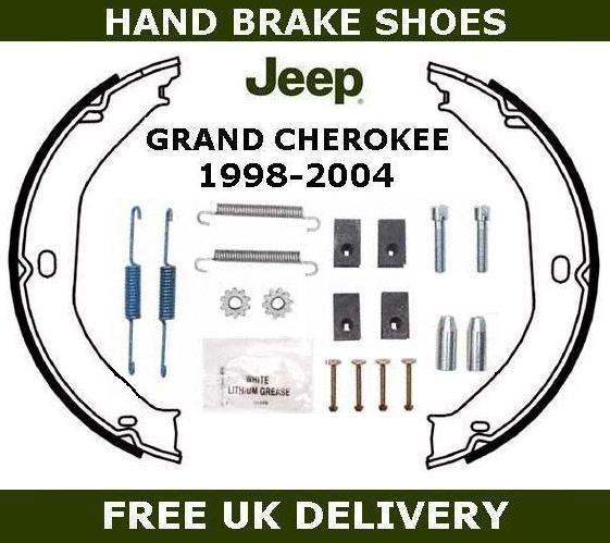 Pour Jeep Grand Cherokee Wj Wg Arriere Frein A Main Parking Shoe Set Kit De Montage Ebay