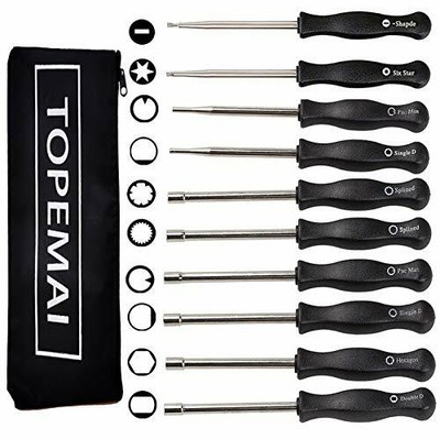 10 Pcs Carburetor Adjustment Tool Screwdriver Kit Chainsaw Weed Eater Trimmer US