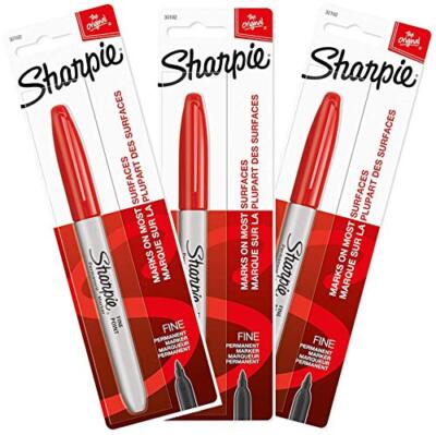 Fine Point Red Ink Pack Of 3 30102