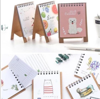 2018 Cartoon Desk Desktop Calendar Modern Flip Stand Table Office