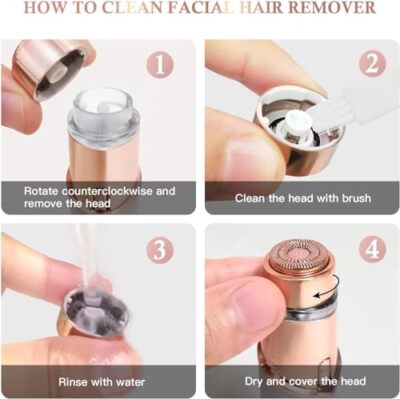 Flawless Facial Hair Remover Painless Hair Removal Portable Trimmer USB Recharge