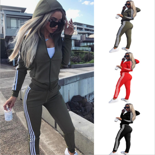 Details zu Damen Trainingsanzug Hausanzug Hoodie Sweatshirt Hose Jogginganzug