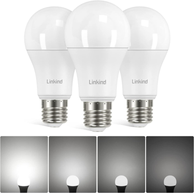 Linkind Dimmable E27 LED Edison Screw A60 Light 13W Equivalent to