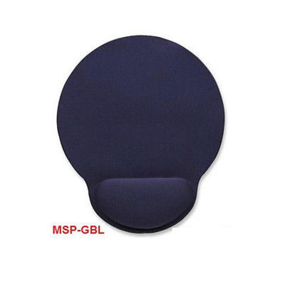 Wrist-Rest Gel-Like Ergonomic Mouse Pad, Blue, MSP-GBL