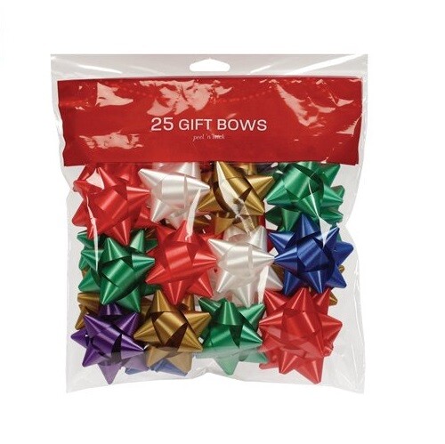 Gift Bows 25 Count Medium Peel N Stick 2