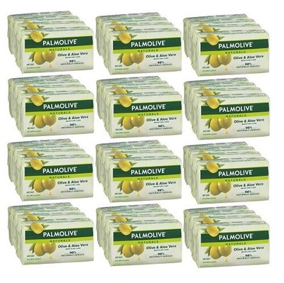 12 x Palmolive Naturals Bar Soap Olive & Aloe Vera 4 x 90g