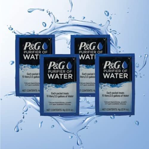 Of Water Portable Water Purifier Packets. Emergency Water Filter...