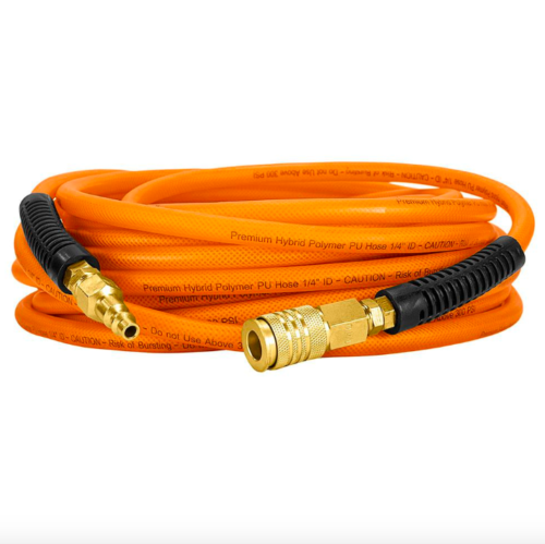 Freeman 1/4 inch 50 feet Hybrid Air Compressor Pneumatic Hose NPT Fittings