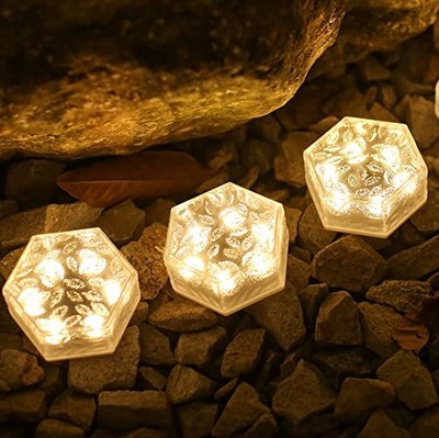 Solar Garden Lights 3 Pack Pavers For Outside Garden Bricks D