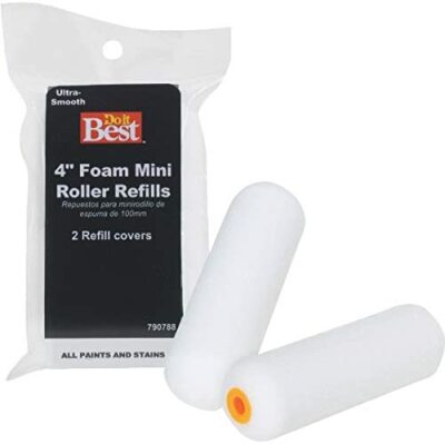 Do it Best 4'' Foam Mini-Rollers, 10 Pack Refill, 