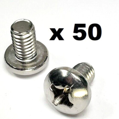 5/16''-18 x 1/2'' Stainless Machine Screw Phillips Pan SS Machine Screw - 50 PCS