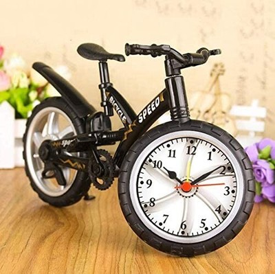 Bike Clock On Bottom Table Analog Clock For Home Decor Best Gifts Items-Plastic